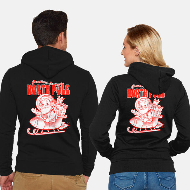 Greetings From The North Pole-Unisex-Zip-Up-Sweatshirt-palmstreet