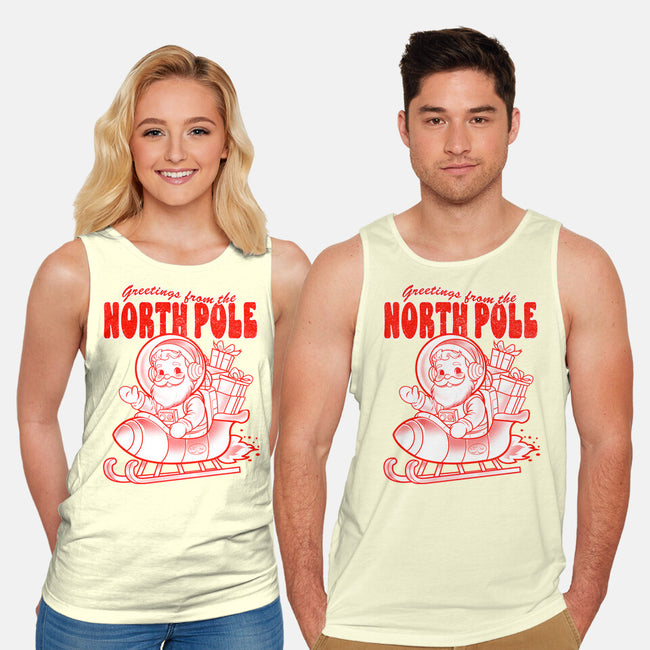 Greetings From The North Pole-Unisex-Basic-Tank-palmstreet