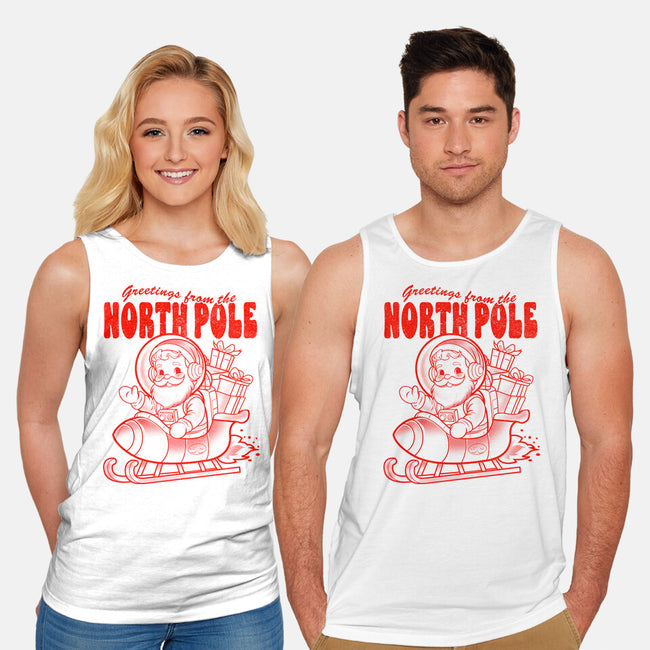 Greetings From The North Pole-Unisex-Basic-Tank-palmstreet