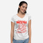 Greetings From The North Pole-Womens-V-Neck-Tee-palmstreet