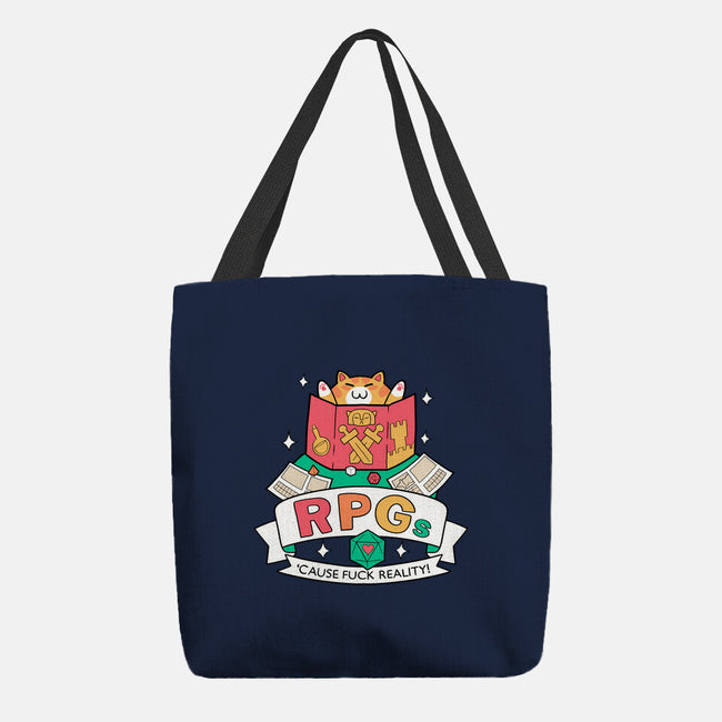 RPGs Cause Eff Reality-None-Basic Tote-Bag-queenmob