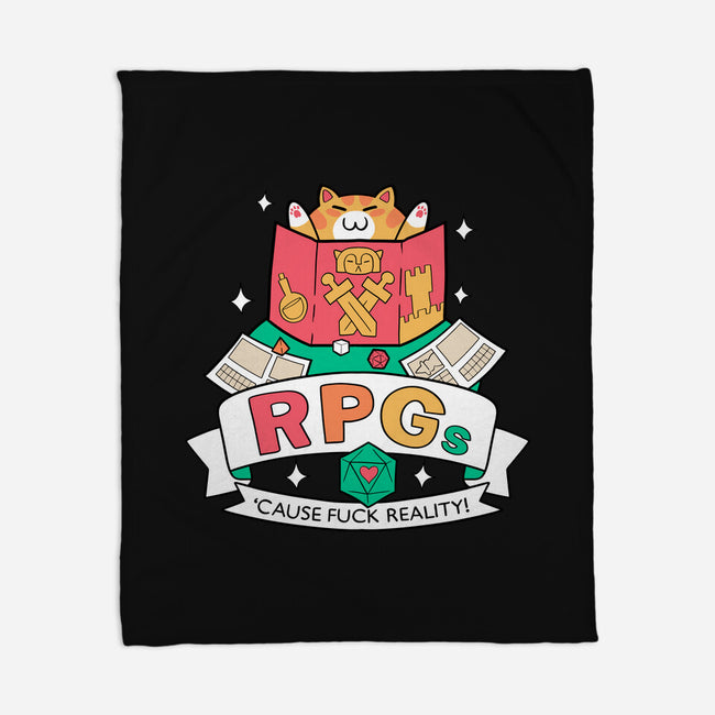 RPGs Cause Eff Reality-None-Fleece-Blanket-queenmob