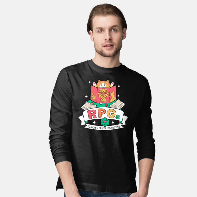 RPGs Cause Eff Reality-Mens-Long Sleeved-Tee-queenmob