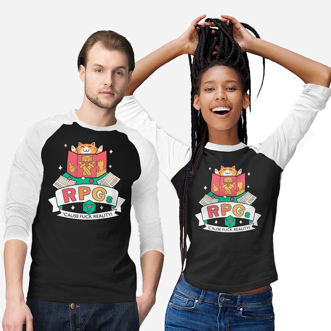 RPGs Cause Eff Reality-Unisex-Baseball-Tee-queenmob