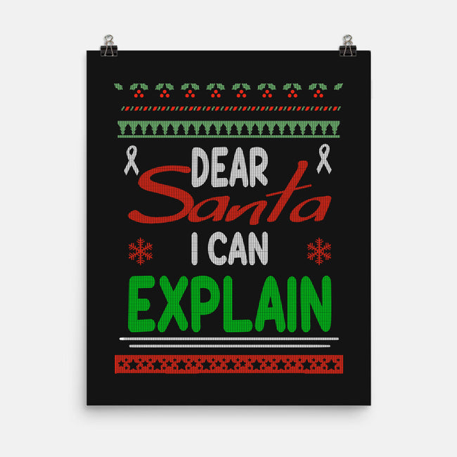 Dear Santa I Can Explain-None-Matte-Poster-fanfabio