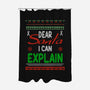 Dear Santa I Can Explain-None-Polyester-Shower Curtain-fanfabio