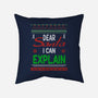 Dear Santa I Can Explain-None-Removable Cover w Insert-Throw Pillow-fanfabio