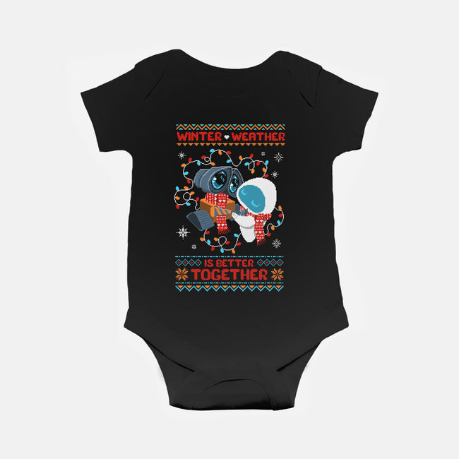 Winter Weather Is Better Together-Baby-Basic-Onesie-ricolaa