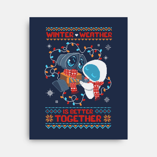 Winter Weather Is Better Together-None-Stretched-Canvas-ricolaa