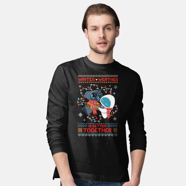 Winter Weather Is Better Together-Mens-Long Sleeved-Tee-ricolaa