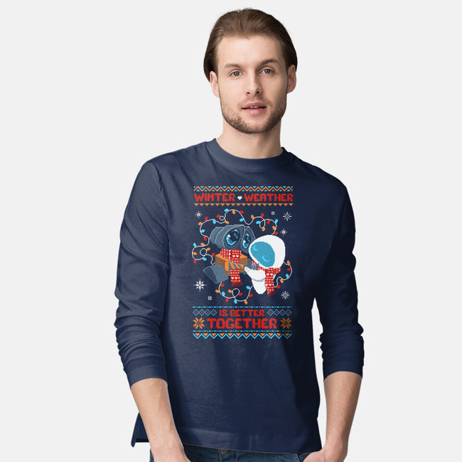 Winter Weather Is Better Together-Mens-Long Sleeved-Tee-ricolaa