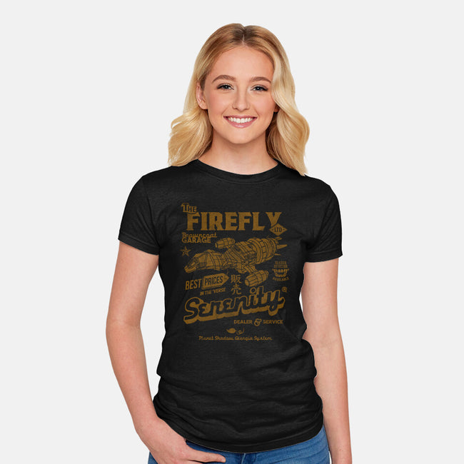 Firefly Garage-Womens-Fitted-Tee-Arinesart