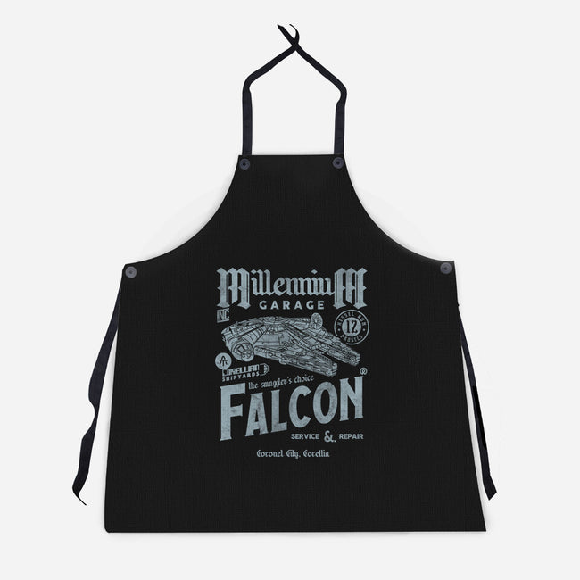 Millennium Garage-Unisex-Kitchen-Apron-Arinesart