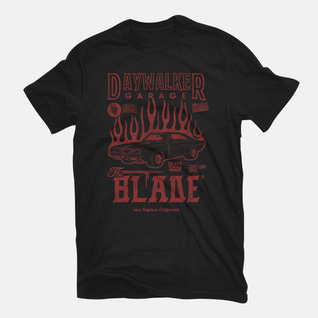 Daywalker Garage-Womens-Fitted-Tee-Arinesart