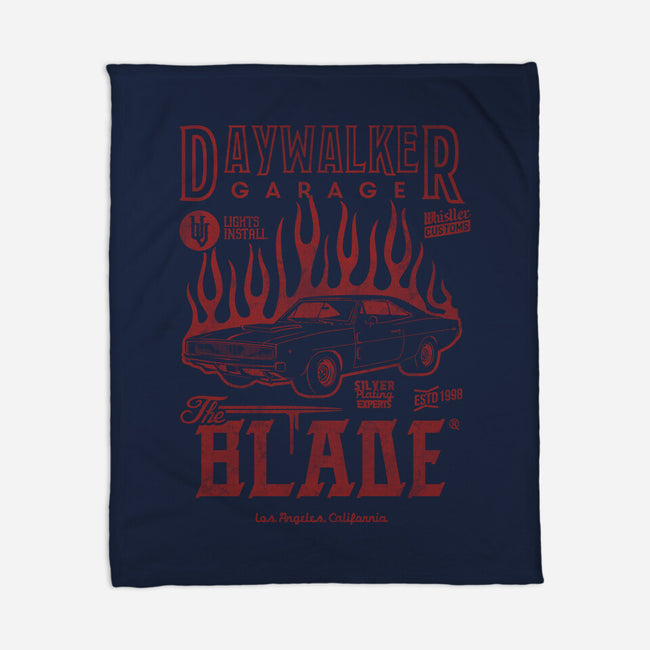 Daywalker Garage-None-Fleece-Blanket-Arinesart