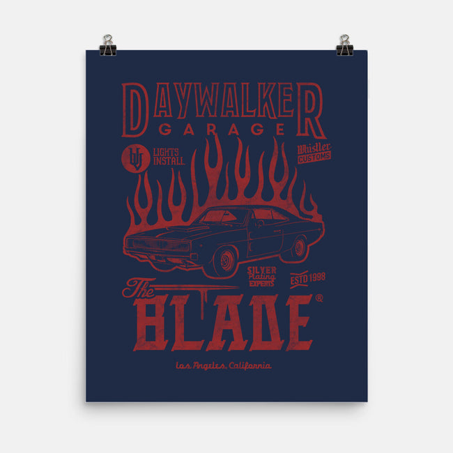 Daywalker Garage-None-Matte-Poster-Arinesart