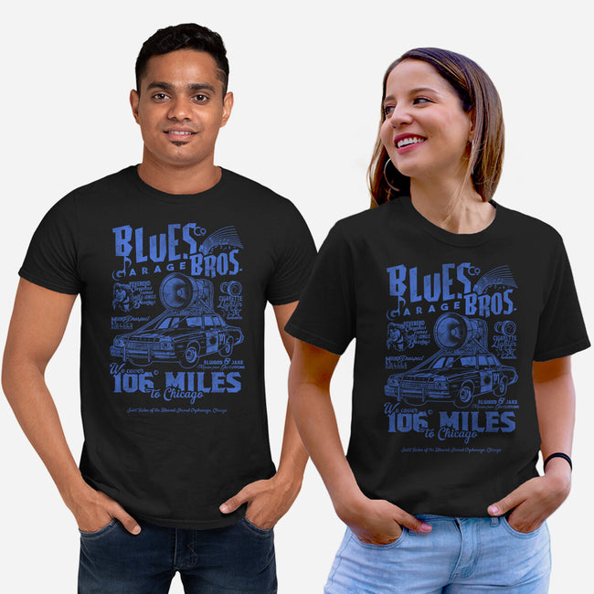 Blues Brothers Garage-Unisex-Basic-Tee-Arinesart