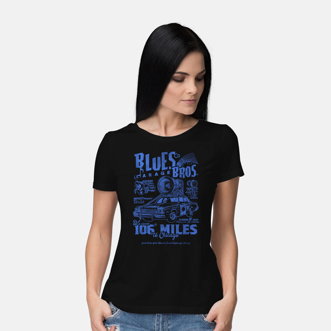 Blues Brothers Garage-Womens-Basic-Tee-Arinesart