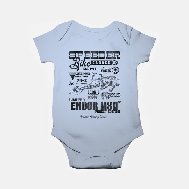 Speeder Bike Garage-Baby-Basic-Onesie-Arinesart