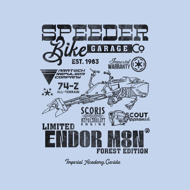 Speeder Bike Garage-Baby-Basic-Tee-Arinesart