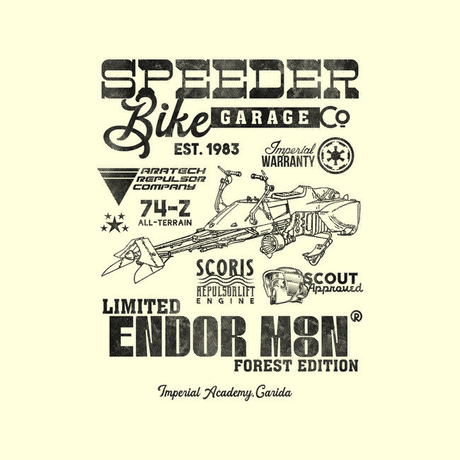 Speeder Bike Garage-None-Polyester-Shower Curtain-Arinesart