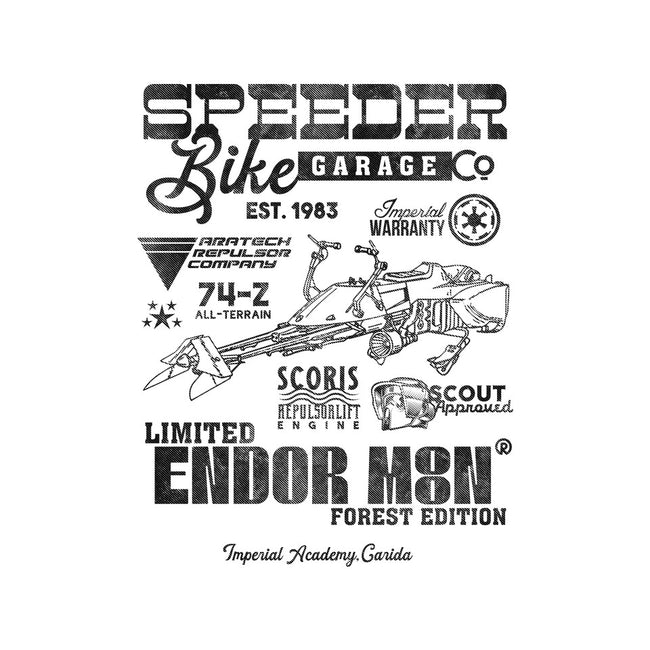 Speeder Bike Garage-Youth-Basic-Tee-Arinesart