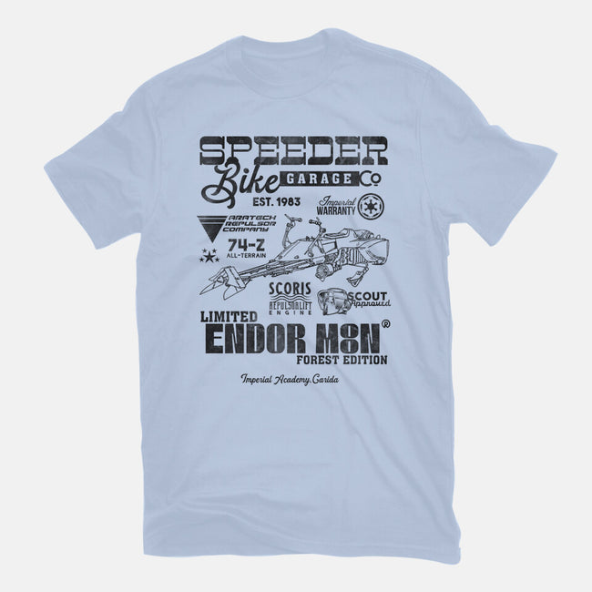 Speeder Bike Garage-Mens-Heavyweight-Tee-Arinesart