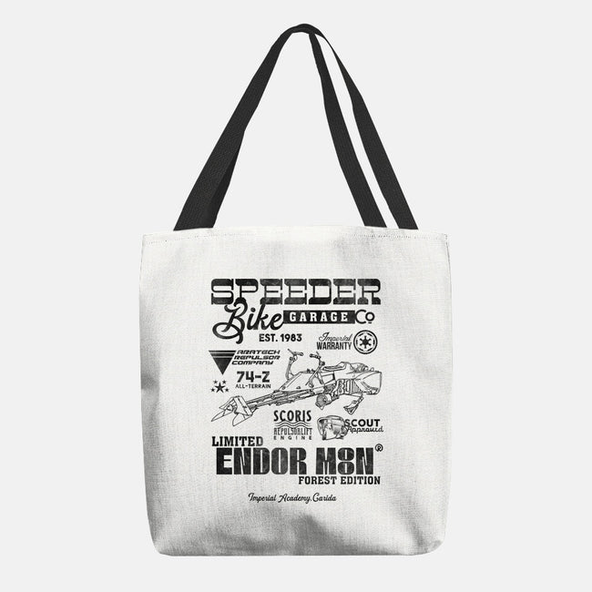 Speeder Bike Garage-None-Basic Tote-Bag-Arinesart