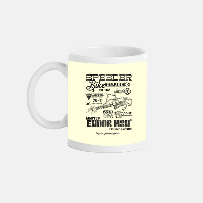 Speeder Bike Garage-None-Mug-Drinkware-Arinesart