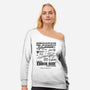 Speeder Bike Garage-Womens-Off Shoulder-Sweatshirt-Arinesart