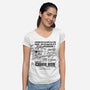 Speeder Bike Garage-Womens-V-Neck-Tee-Arinesart