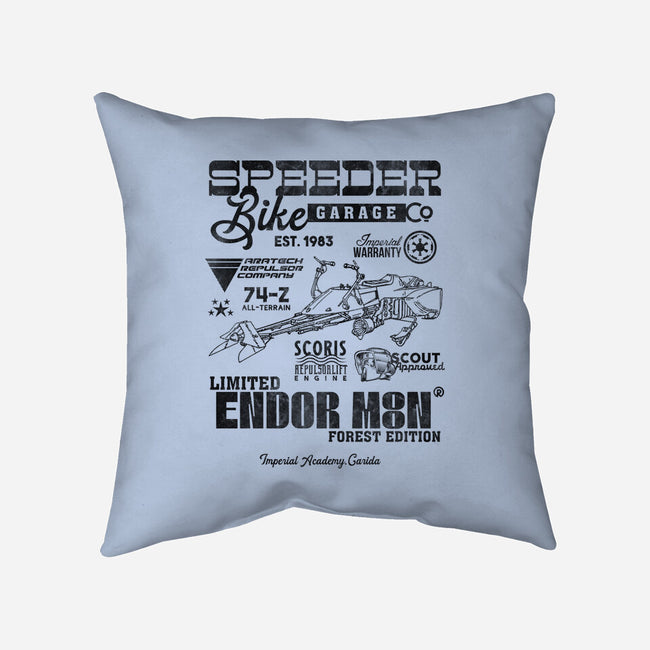 Speeder Bike Garage-None-Removable Cover w Insert-Throw Pillow-Arinesart