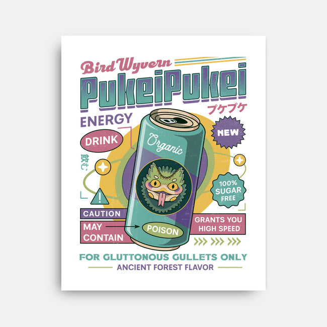 Pukei Pukei Energy Drink-None-Stretched-Canvas-LAGELANTEE