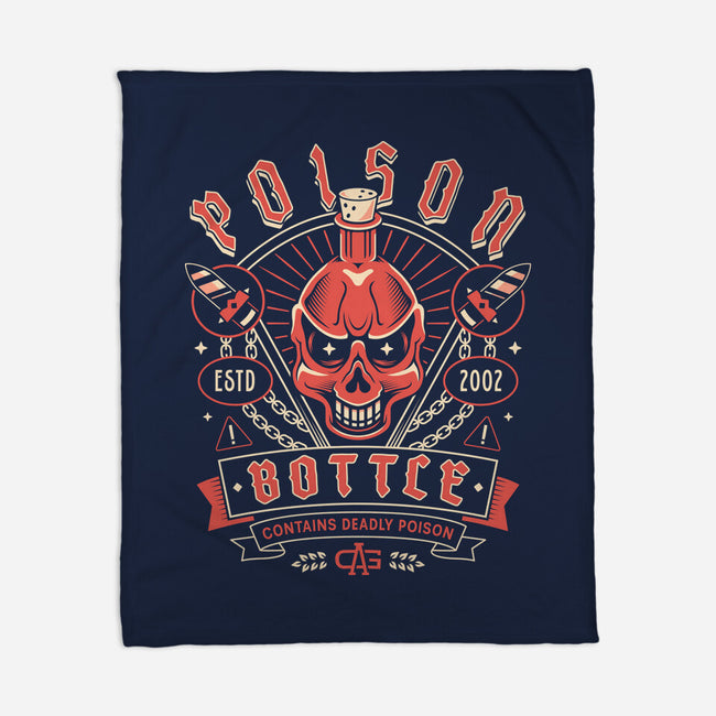 Poison Bottle Crest-None-Fleece-Blanket-LAGELANTEE