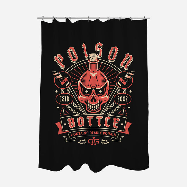 Poison Bottle Crest-None-Polyester-Shower Curtain-LAGELANTEE