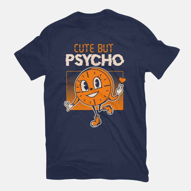 Cute But Psycho Miss Minutes-Womens-Fitted-Tee-tobefonseca