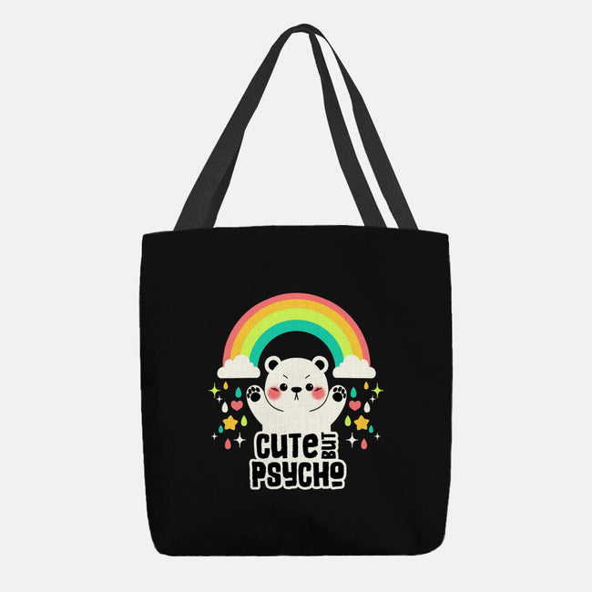 Cute But Psycho Bear-None-Basic Tote-Bag-tobefonseca