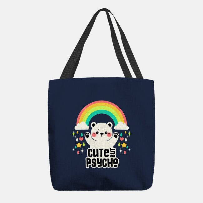 Cute But Psycho Bear-None-Basic Tote-Bag-tobefonseca