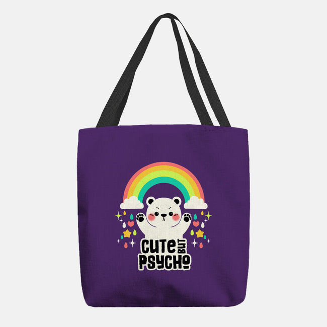 Cute But Psycho Bear-None-Basic Tote-Bag-tobefonseca