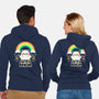 Cute But Psycho Bear-Unisex-Zip-Up-Sweatshirt-tobefonseca