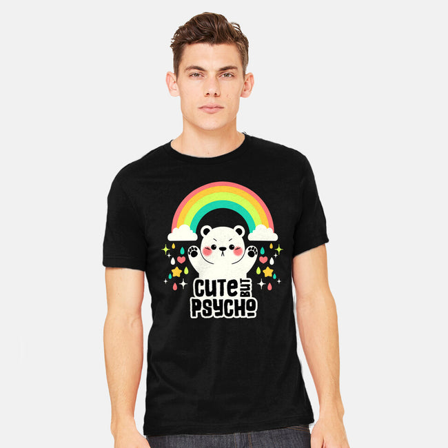 Cute But Psycho Bear-Mens-Heavyweight-Tee-tobefonseca