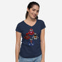 Symbiotes Rhapsody-Womens-V-Neck-Tee-joerawks