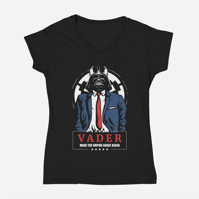 Make The Empire-Womens-V-Neck-Tee-yumie