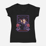 Soulmates Tarot-Womens-V-Neck-Tee-yumie