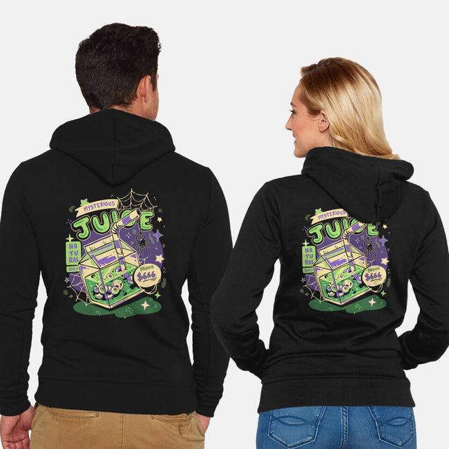 Mysterious Juice-Unisex-Zip-Up-Sweatshirt-yumie