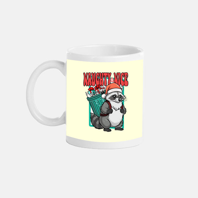 Naughty And Nice Santa-None-Mug-Drinkware-palmstreet