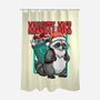 Naughty And Nice Santa-None-Polyester-Shower Curtain-palmstreet