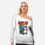 Naughty And Nice Santa-Womens-Off Shoulder-Sweatshirt-palmstreet