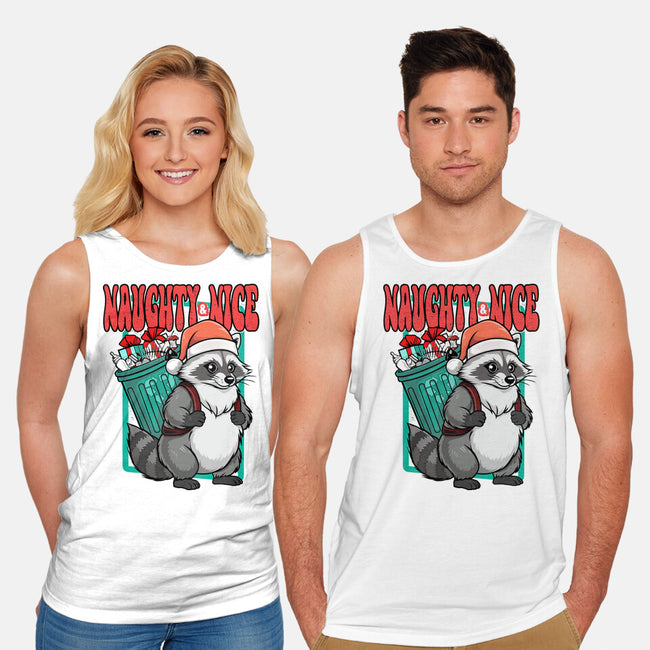 Naughty And Nice Santa-Unisex-Basic-Tank-palmstreet