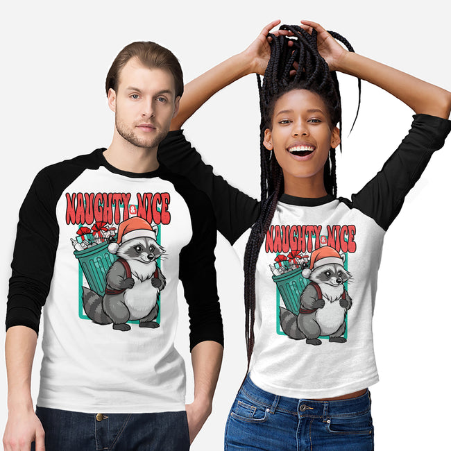 Naughty And Nice Santa-Unisex-Baseball-Tee-palmstreet